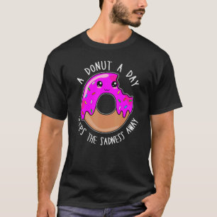 Camiseta Uma Rosquinha Por Dia Mantém A Tristeza Longe Da R