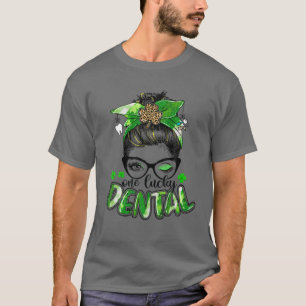 Camiseta Uma Rua de Bun Leopard Shamrock Sensível e Dental