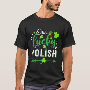 Camiseta Uma Rua de Chapéu Polonês Chamrock Leprechaun Pa