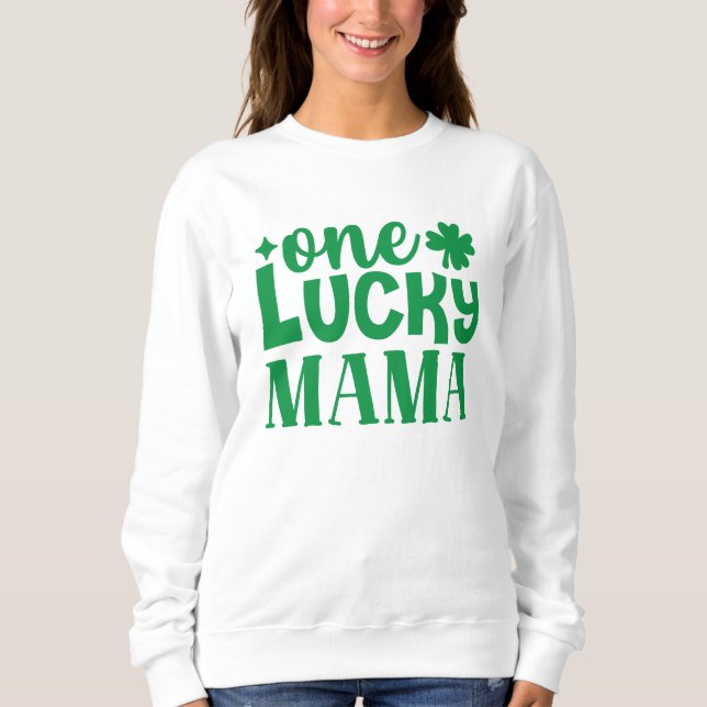 Camiseta Uma Rua de Mamãe Sortuda. Dia de Patrick (Frente)