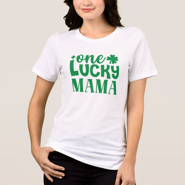 Camiseta Uma Rua de Mamãe Sortuda. Dia de Patrick (Frente)