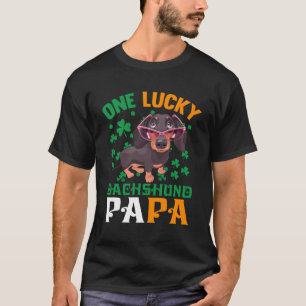 Camiseta Uma Rua De Pai De Cachorro Sortudo Papá Wiener Pat