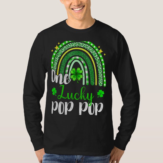 Camiseta Uma Rua Pop Lucky Leopard Imprima Rainbow Patrick (Frente)