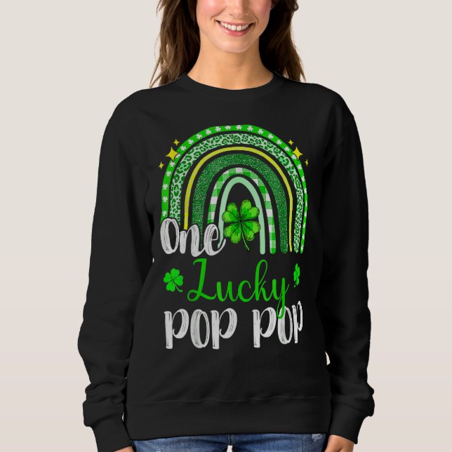 Camiseta Uma Rua Pop Lucky Leopard Imprima Rainbow Patrick (Frente)