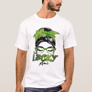 Camiseta Uma Rua Sortuda Mãe Mensageira Bun Shamrock Patro