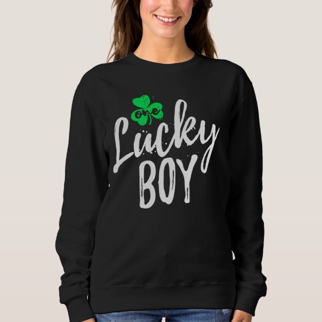 Camiseta Uma Rua Sortuda Patrick S Day Shamrock Pajama Dis (Frente)
