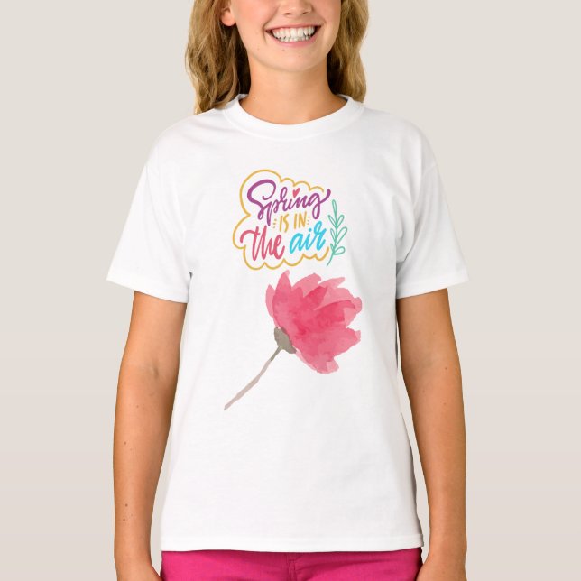 Camiseta Uma Série Visual de Primavera (Frente)