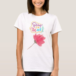 Camiseta Uma Série Visual de Primavera