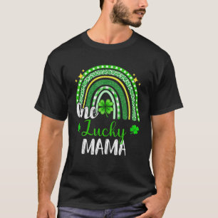 Camiseta Uma Sortuda Mama Leopard Imprime A Rua Arco-Íris D
