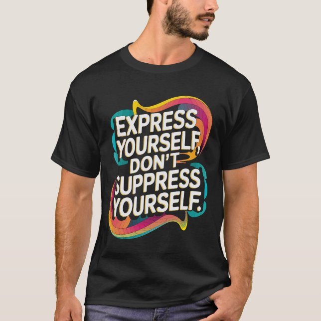 Camiseta Uma Tee para Autoexpressão em Negrito (Frente)