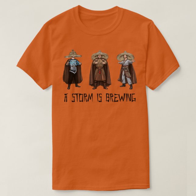 Camiseta Uma Tempestade Está Caindo 5 (Frente do Design)