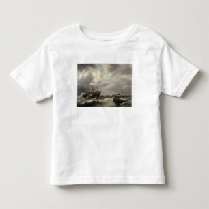 Camiseta Uma tempestade no mar (óleo no painel)