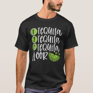 Camiseta Uma Tequila Duas Tequila Três Tequila Placa Grafi