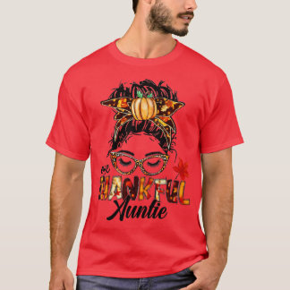 Camiseta Uma Tia Agradável Mensageira Bun Engraçado Queda o
