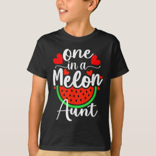 Camiseta Uma Tia Melancia de Melão Verão Tiazinha 