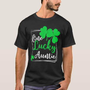 Camiseta Uma Tia Sortuda - Dia de São Patrício Engraçado G