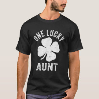Camiseta Uma Tia Sortuda Vintage Rua Patrick Day Gift
