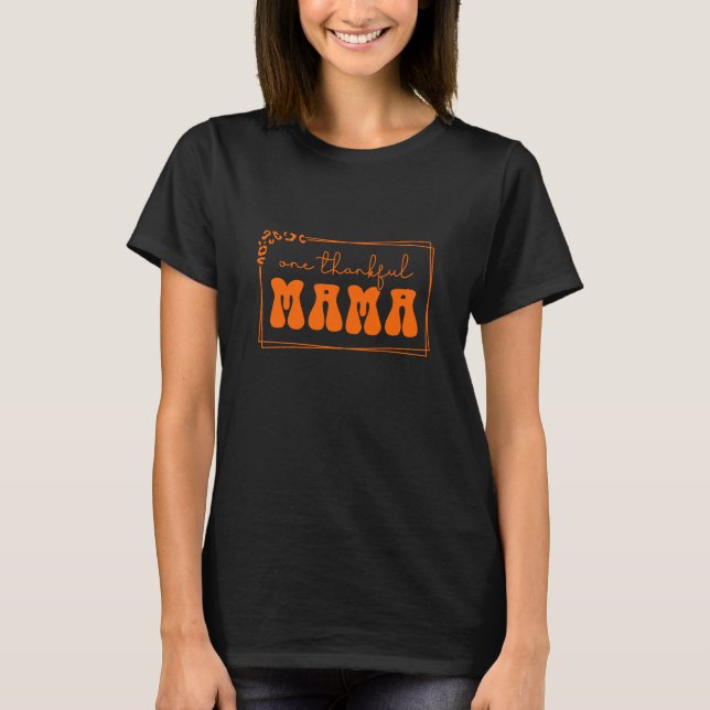 Camiseta Uma Tipografia de Uma Mamãe Grata (Frente)