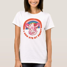 Uma vaca comeu meu doce slogan