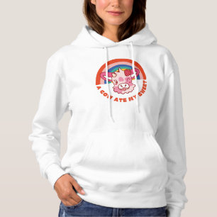 Camiseta Uma vaca comeu meu doce slogan