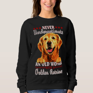 Camiseta Uma Velhinha Com Ouro De Retriever