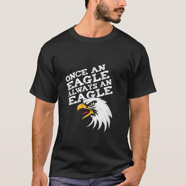 Camiseta Uma Vez A Águia Sempre É Um Mascote De Espírito Es (Frente)