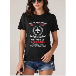 Camiseta Uma vez comissário de bordo, sempre comissário de