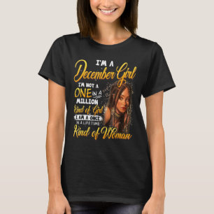 Camiseta Uma Vez Em Uma Menina Negra Da Vida Dezembro