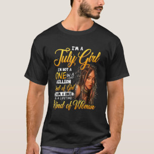 Camiseta Uma Vez Em Uma Menina Negra Da Vida Julho Mãe