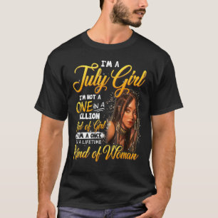 Camiseta Uma Vez Em Uma Menina Negra Da Vida Julho Mãe