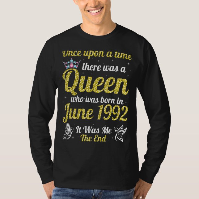 Camiseta Uma Vez Houve Um Nascer De Rainha Em Junho (Frente)