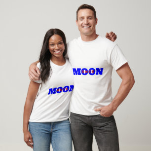 Camiseta Uma vez na Design de Lua Azul