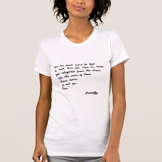 Camiseta Uma vez os poetas foram a Deus (Frente)