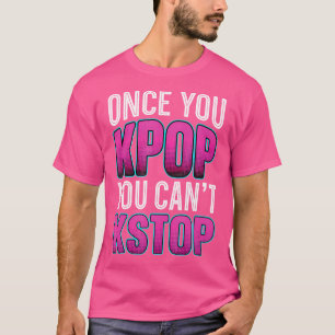 Camiseta Uma Vez Que Você Puxa, Você Pode Parar Kawaii K-Po