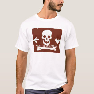 Camiseta Uma vida de piratas me tranquiliza!