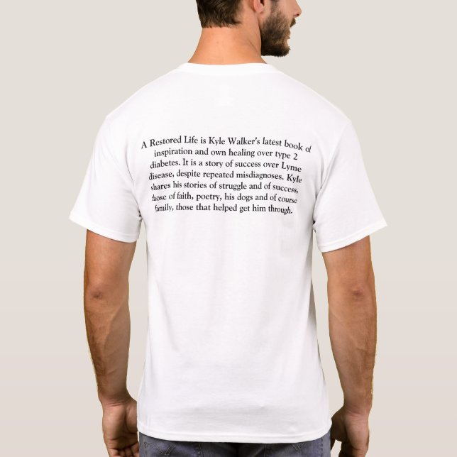 Camiseta Uma vida restaurada (Verso)