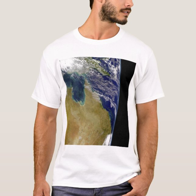 Camiseta Uma visão parcial da Terra mostrando a Austrália (Frente)