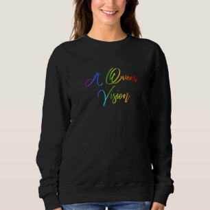Camiseta Uma Visão Queer Rainbow Gender Neutral Pride Andro