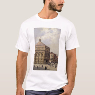 Camiseta Uma vista do Baptistry em Florença (painel)