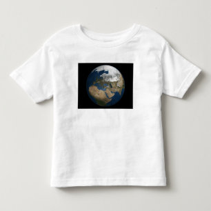 Camiseta Uma vista global sobre Europa e Escandinávia