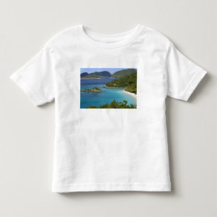Camiseta Uma vista panorâmica da Baía de Caneel a partir de