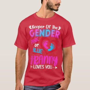 Camiseta Uma Vovó Azul Ou Rosa Engraçada Ama Sua Revelação