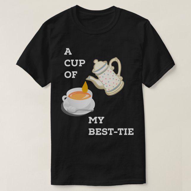 CAMISETA UMA XÍCARA DO MEU MELHOR CHÁ (Frente do Design)