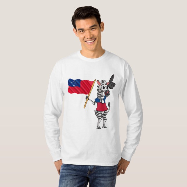 Camiseta Uma Zebra Samoana (Frente Completa)