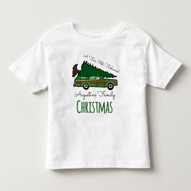 Camiseta Umas férias antiquados do Natal do divertimento (Frente)