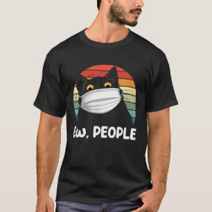 Camiseta Umas Pessoas Engraçadas Máscara De Gato Negro Pa