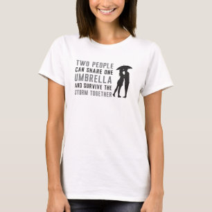 Camiseta Umbrella Raindrop Rain Cloud Climather Dotada Idei