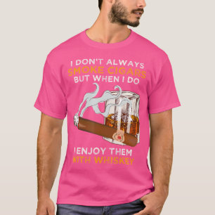 Camiseta Umidificador Com Frase De Charuto E Whisky Para Am
