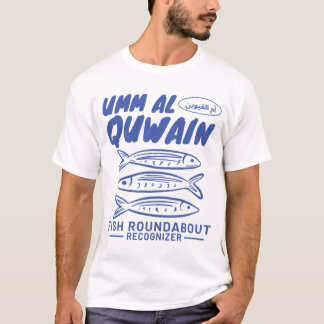 Camiseta Umm Al Quwain: Reconhecedor do roundabout do peixe