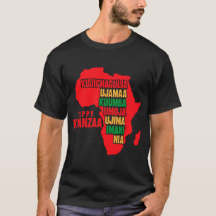 Camiseta Umoja Kwanzaa Bandeira da União Americana no Feria